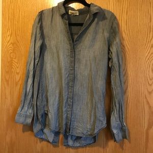 Anthro Cloth + Stone Gray Top